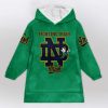 Notre Dame They Rot Like Us Rise Up Irish Football Unisex Blanket Hoodie 1