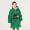 Notre Dame They Rot Like Us Rise Up Irish Football Unisex Blanket Hoodie