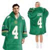 Notre Dame Love 4 Football Unisex Blanket Hoodie