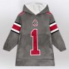 Ohio State 1 Football Unisex Blanket Hoodie 1