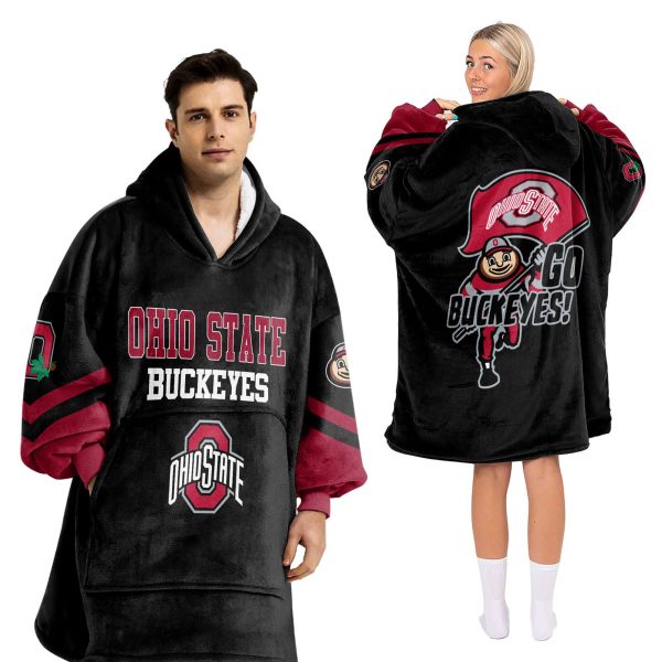 Ohio State Football Blanket Hoodie 2