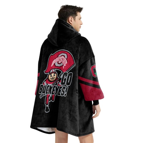 Ohio State Football Blanket Hoodie 4