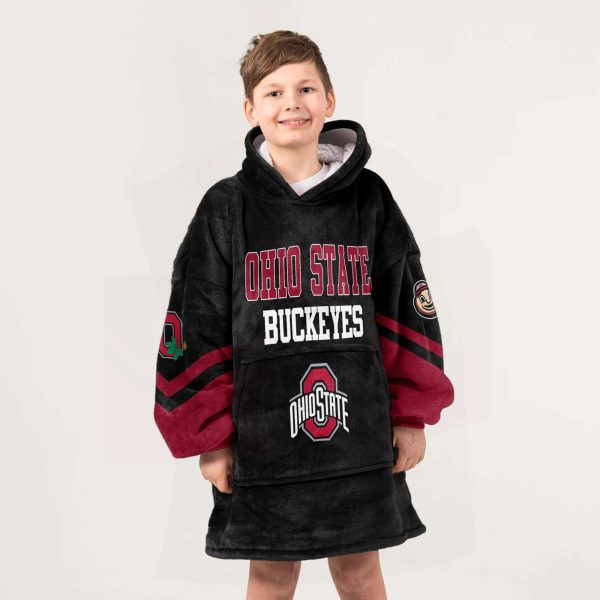 Ohio State Football Blanket Hoodie