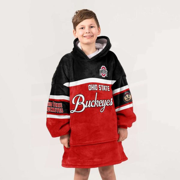 Ohio State Football Unisex Blanket Hoodie