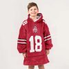 Ohio State Howard 18 Football Unisex Blanket Hoodie