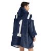 Ole Miss 1 Football Blanket Hoodie 4