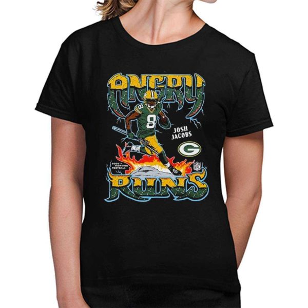 Packers Josh Jacobs Angry Runs Shirt