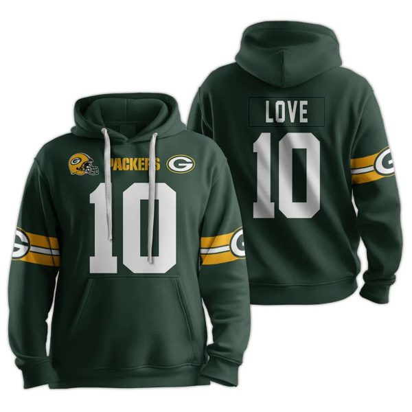 Packers Love 10 Football Unisex Hoodie 1