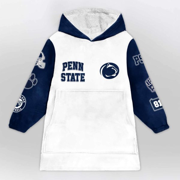 Penn State Football Unisex Blanket Hoodie 1