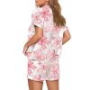 Pink Valentines Day Bows Print Pajama Set 2