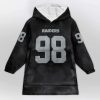 Raiders Crosby 98 Football Unisex Blanket Hoodie 1