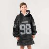 Raiders Crosby 98 Football Unisex Blanket Hoodie