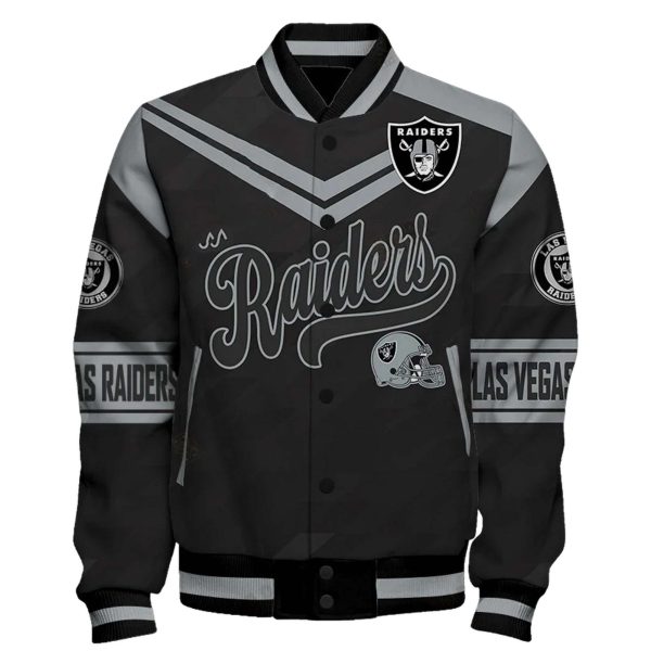 Raiders Football Unisex Varsity Jacket 2