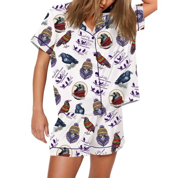 Ravens Football Caws Art Print Pajama Set