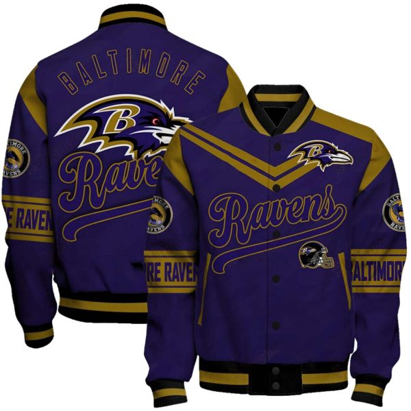 Ravens Football Unisex Varsity Jacket 1