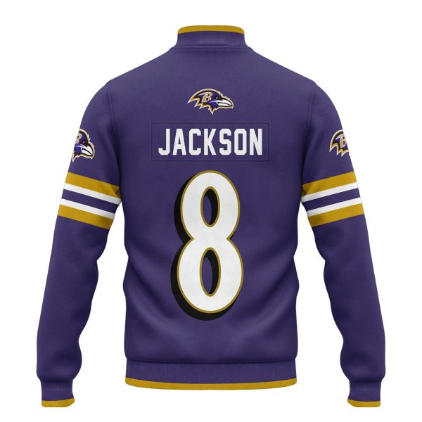 Ravens Jackson 8 Football Unisex Varsity Jacket