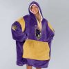 Ravens Purple Rising Football Unisex Blanket Hoodie 3