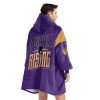 Ravens Purple Rising Football Unisex Blanket Hoodie 4