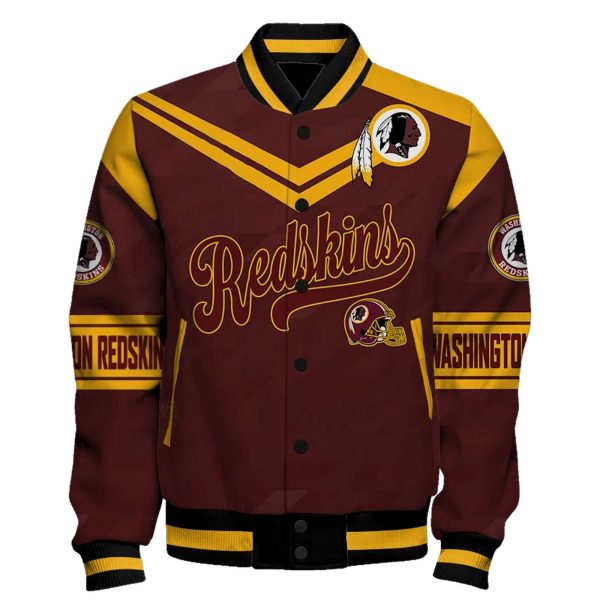 Redskins Football Unisex Varsity Jacket 2