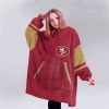 San Francisco Football Unisex Blanket Hoodie 4