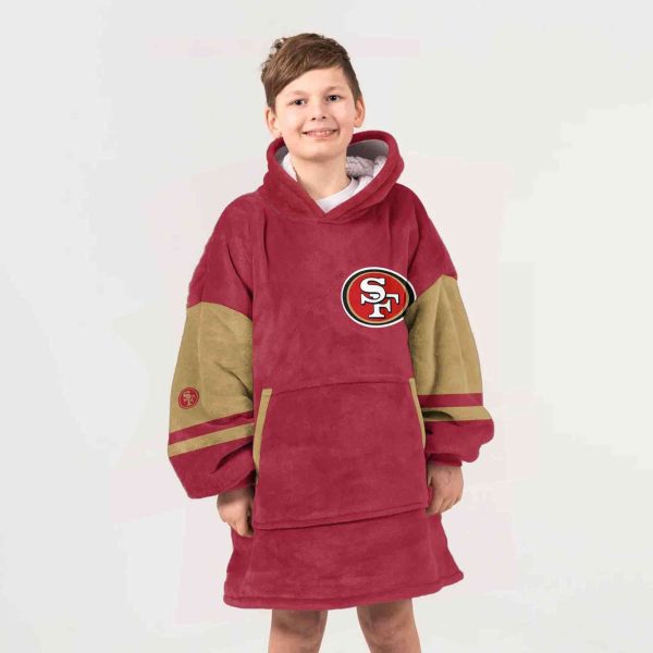 San Francisco Football Unisex Blanket Hoodie