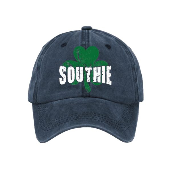 Southie Shamrock St Patricks Day Print Hat