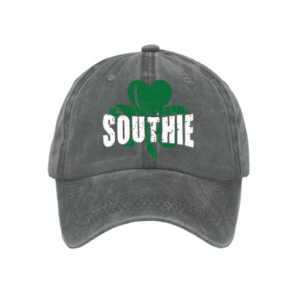 Southie Shamrock St Patricks Day Print Hat