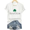 Southie St Patricks Day Print V Neck Shirt 2