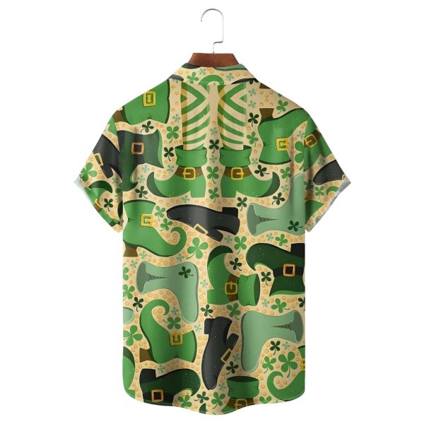 St Patrick Four Leaf Grass Hawaiian Shirt