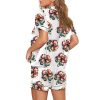 St Patricks Day Disco Shamrock Print Pajama Set 2