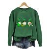 St Patricks Day Gnomes Print Crew Neck Sweatshirt