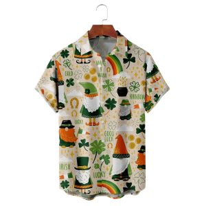 St Patricks Day Shamrock Hawaiian Shirt 1