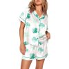 St Patricks Day Watercolor Clover Pajama Set 1