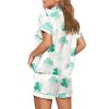 St Patricks Day Watercolor Clover Pajama Set 2