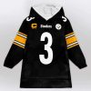 Steelers Captain Wilson 3 Football Unisex Blanket Hoodie 1