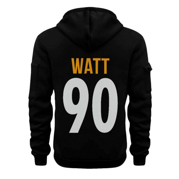 Steelers Watt 90 Football Quarter Zip Hoodie