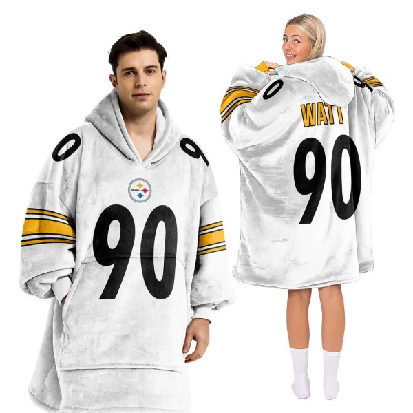 Steelers Watt Football Unisex Blanket Hoodie 2