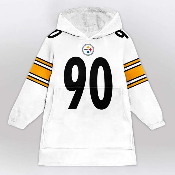 Steelers Watt Football Unisex Blanket Hoodie 3