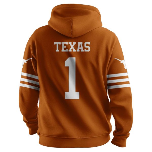 Longhorns 1 Football Football Unisex Hoodie