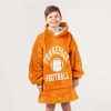 Tennessee Vols Go Big Orange Football Unisex Blanket Hoodie