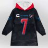 Texans Captain Stroud 7 Football Unisex Blanket Hoodie 1