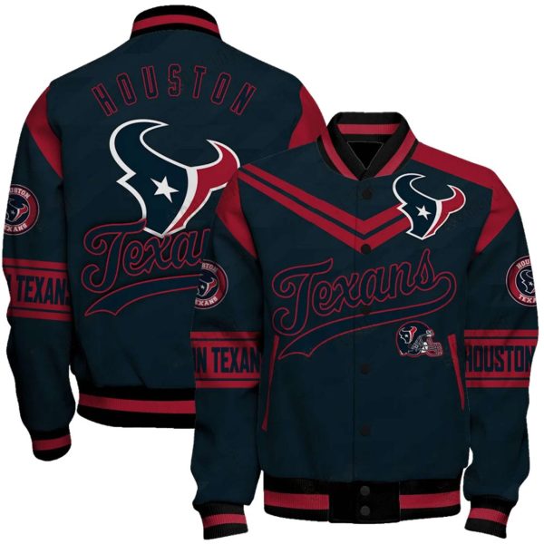 Texans Football Unisex Varsity Jacket 1