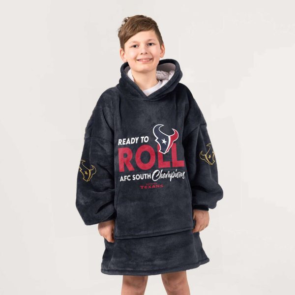 Texans Ready To Roll AFC South Champions Football Unisex Blanket Hoodie