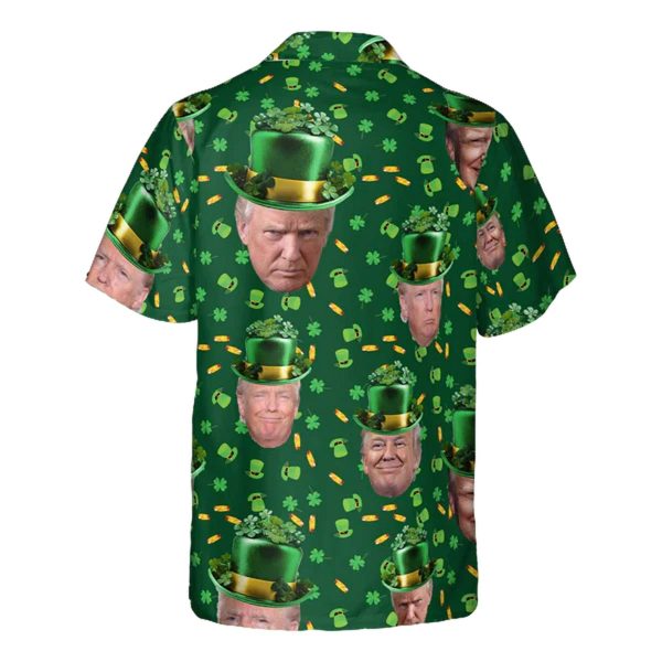 Trump St Patricks Day Hawaiian Shirt