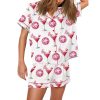 Valentines Day Cocktail Glass Pajama Set