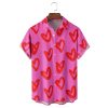 Valentines Day Heart Casual Hawaiian Shirt 1