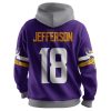 Vikings Captain 18 Jeffersun Football Unisex Hoodie