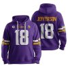 Vikings Captain Jeffersun 18 Football Unisex Hoodie 1