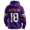 Vikings Captain Jeffersun 18 Football Unisex Hoodie