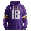 Vikings Captain Jeffersun 18 Football Unisex Hoodie 2